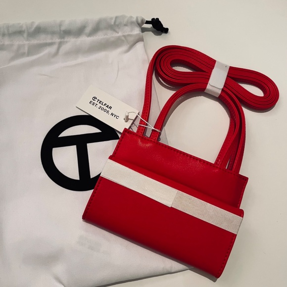 Telfar Red Mini Bag NWT - Picture 2 of 2